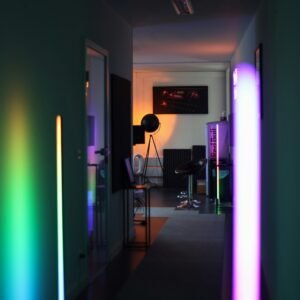 Smart RGB LED Corner Floor Lamp